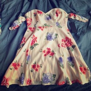 Off the shoulder floral dress